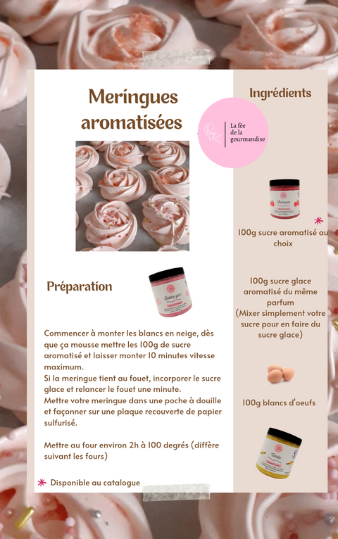 Meringues aromatisées