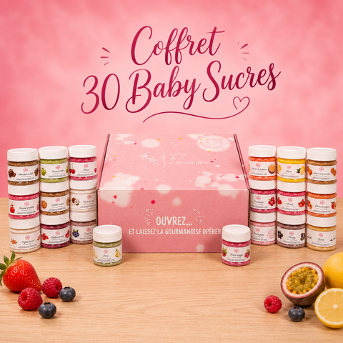 Coffret de 30 Baby Sucres â Explosion de Saveurs