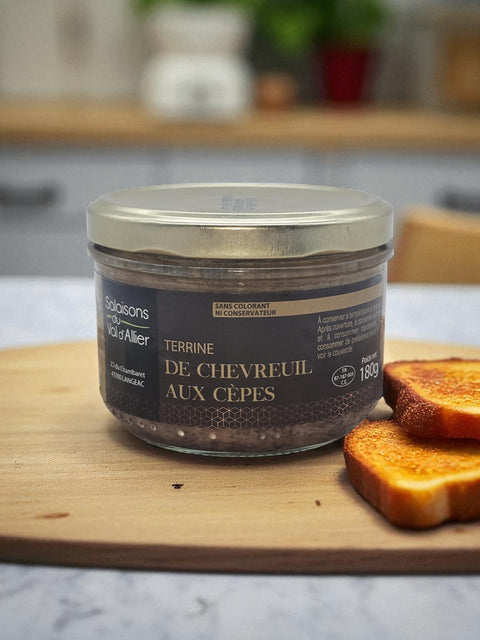 Terrine de Chevreuil aux cèpes 180g
