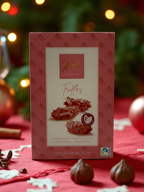 Boite truffes chocolat Ruby 100G