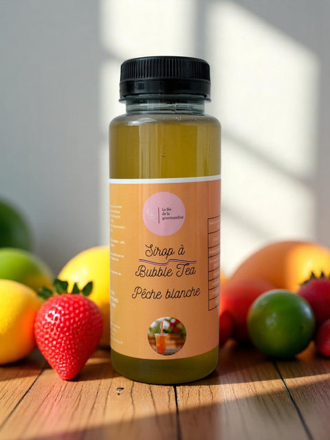 Sirop à Bubble tea Pêche blanche 320G