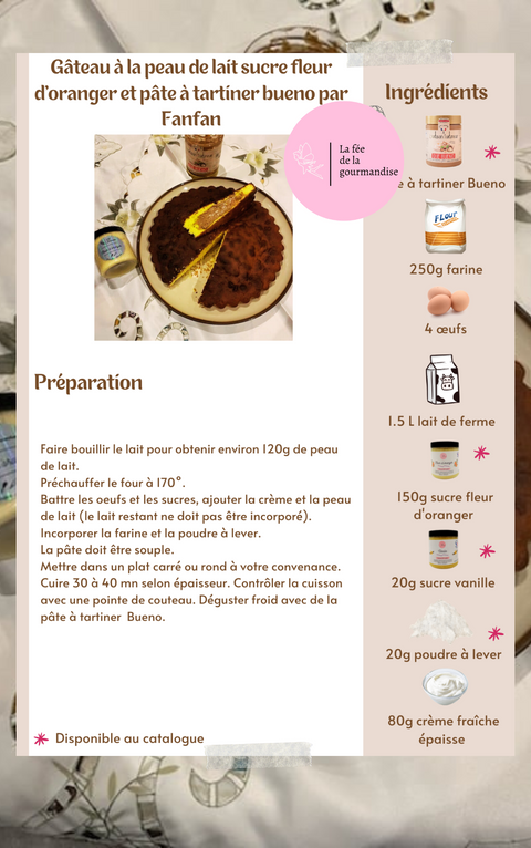 Gâteau à la peau de lait