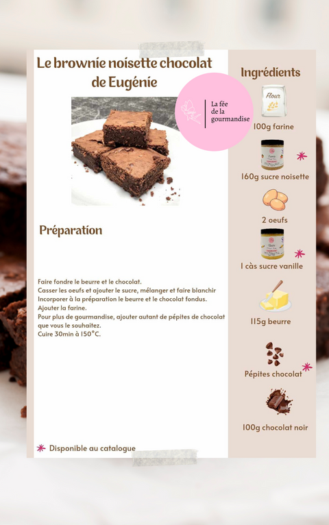 Brownie noisette chocolat