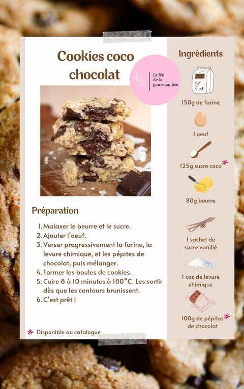 Cookies coco chocolat
