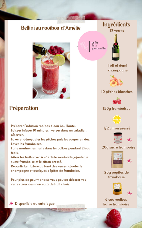 Bellini au rooibos d’Amélie