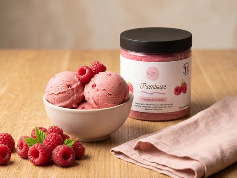 Glace framboise maison : l'intensité fruitée en quelques gestes