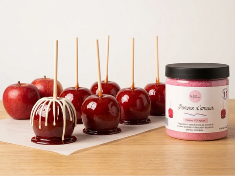 Pommes d'amour maison : le caramel rouge qui craque, sans colorant