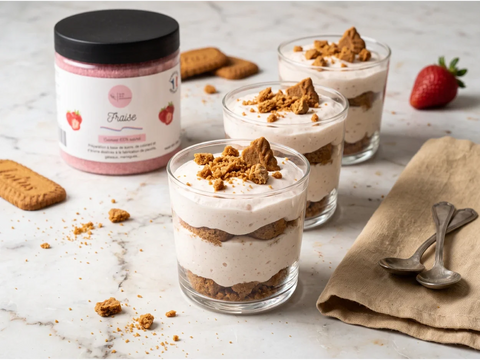 Tiramisu à la fraise et aux spéculoos : la version sans café