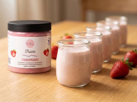 Yaourts maison à la fraise : la gourmandise toute simple en pot