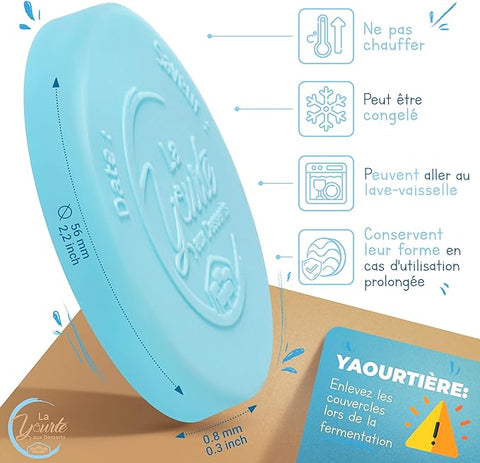 Lot de 30 couvercles avec marqueur