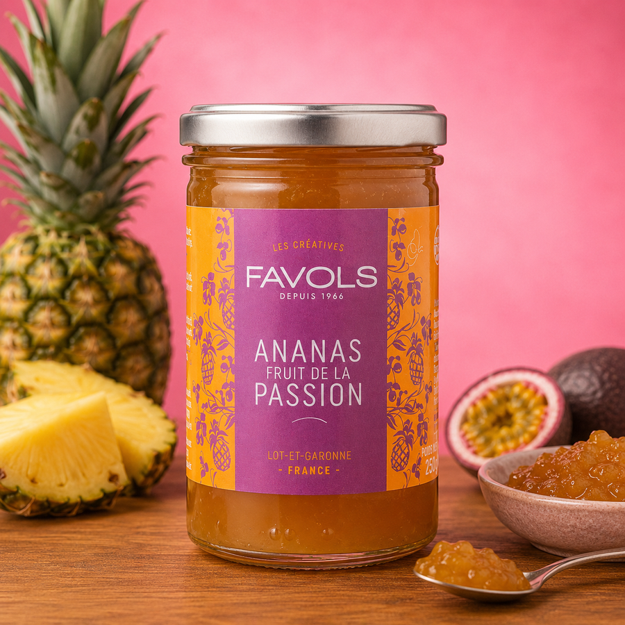 Confiture Ananas Passion 250G en situation
