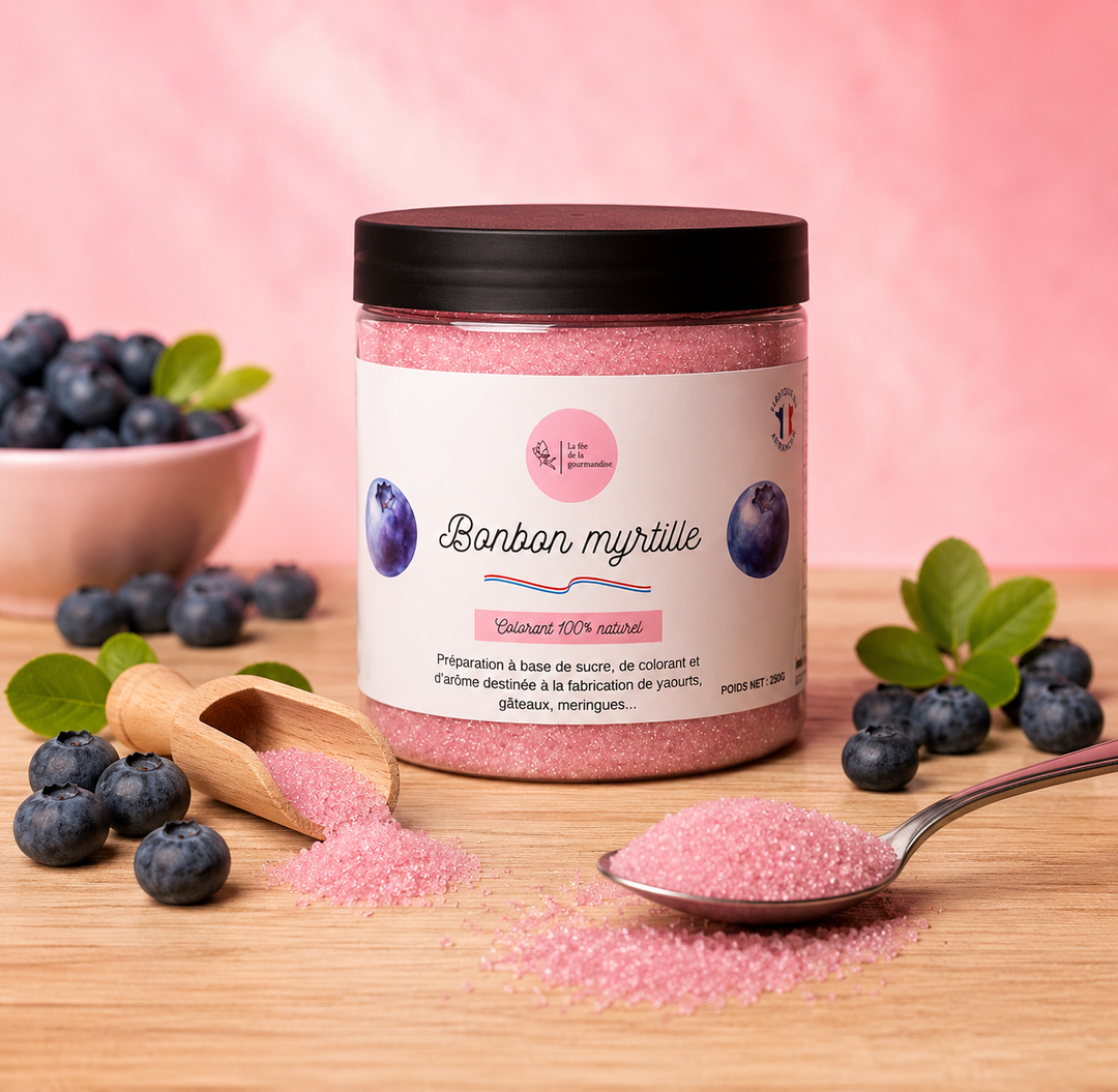Sucre aromatisé Bonbon Myrtille