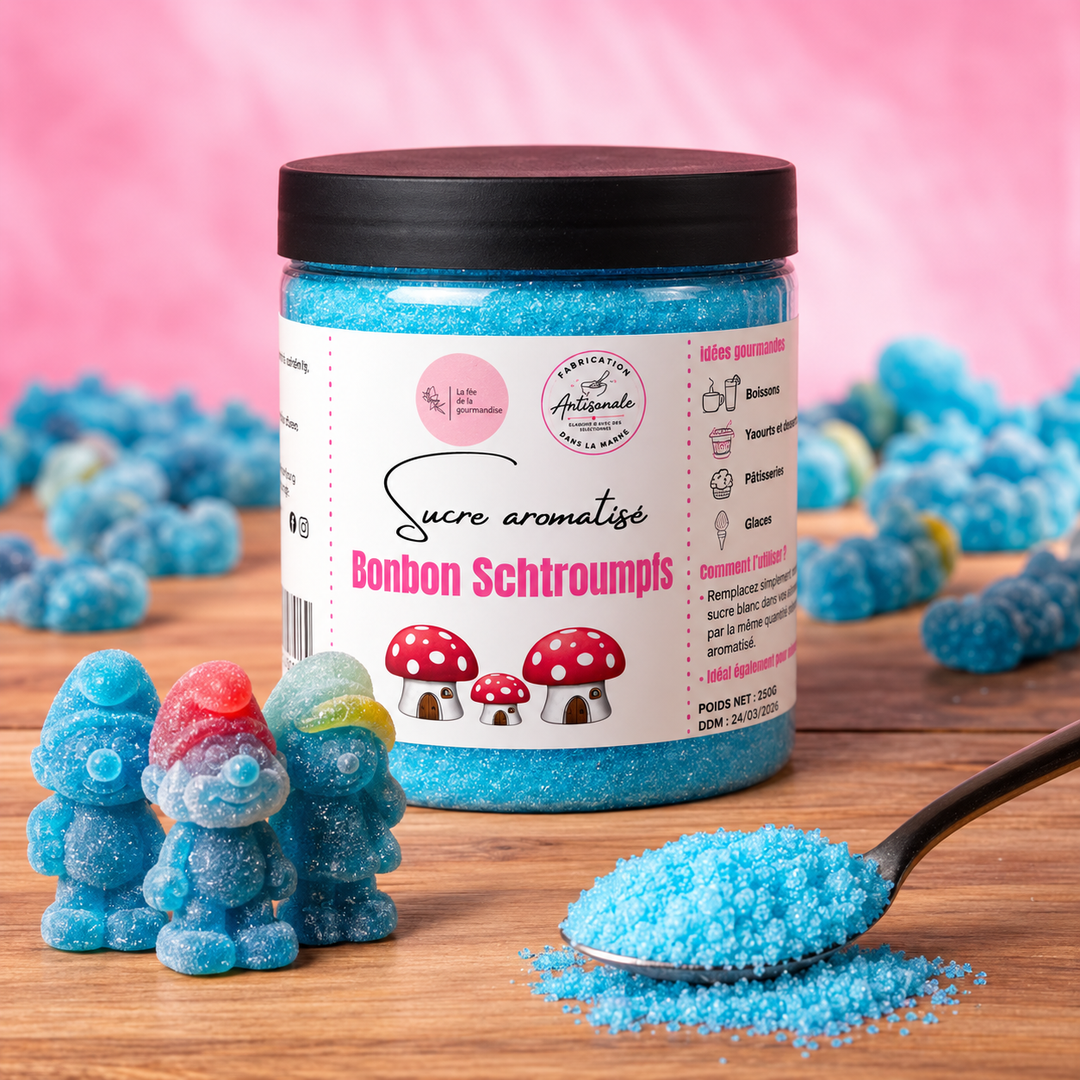 Sucre aromatisé Schtroumpfs
