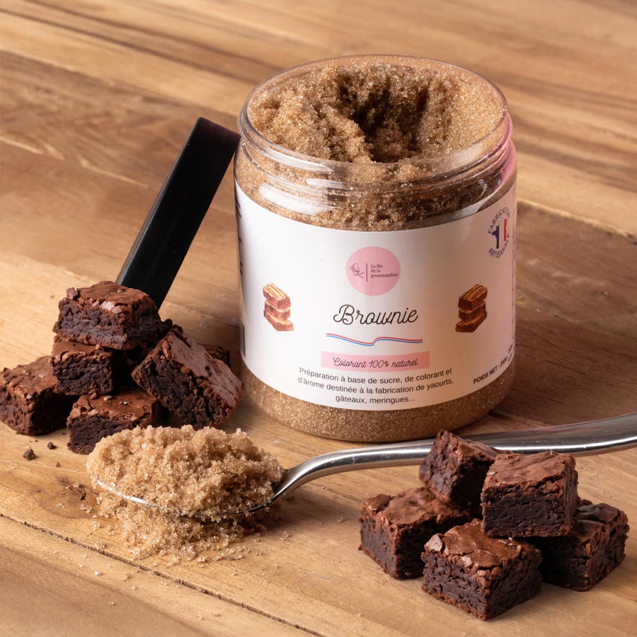 Sucre aromatisé Brownie en situation