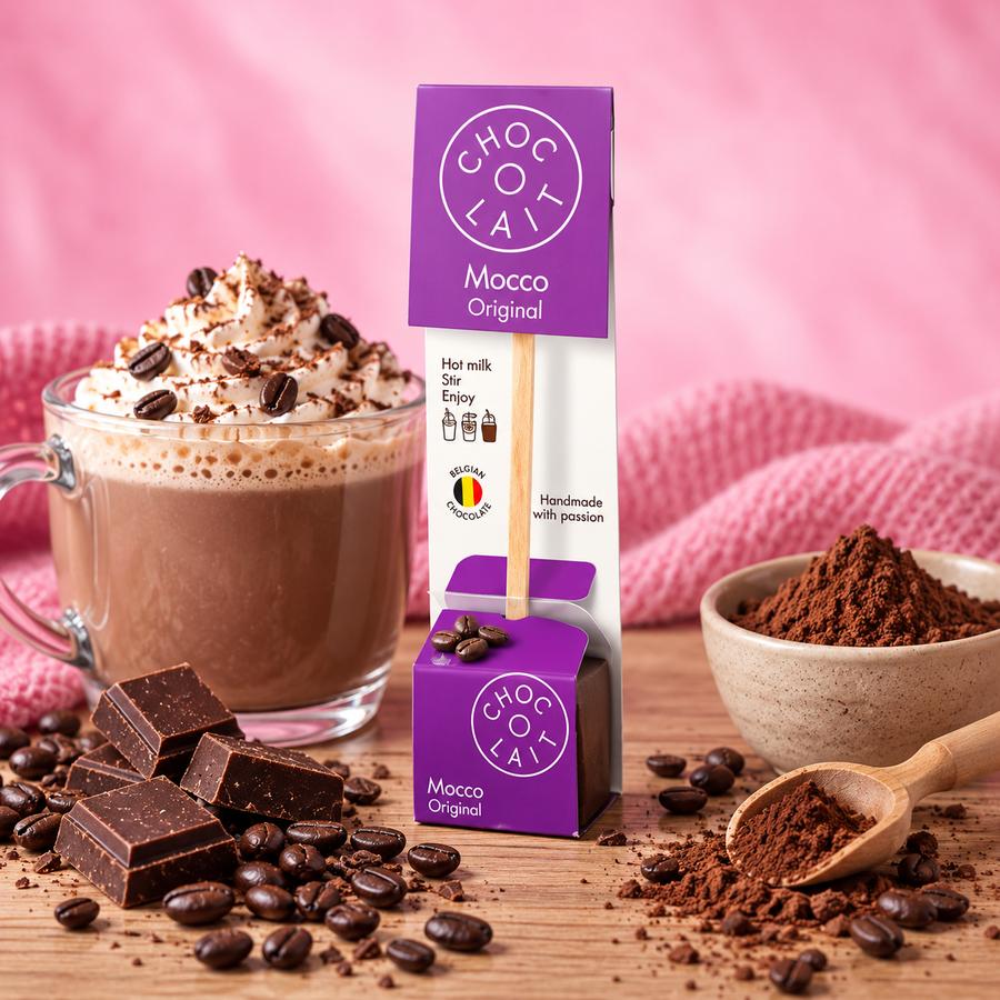 Cuillère Chocolat Chaud Mocca 33 g en situation