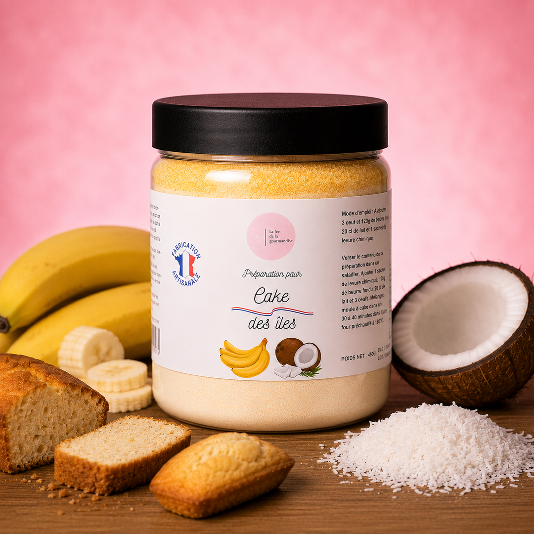 Cake banane coco
