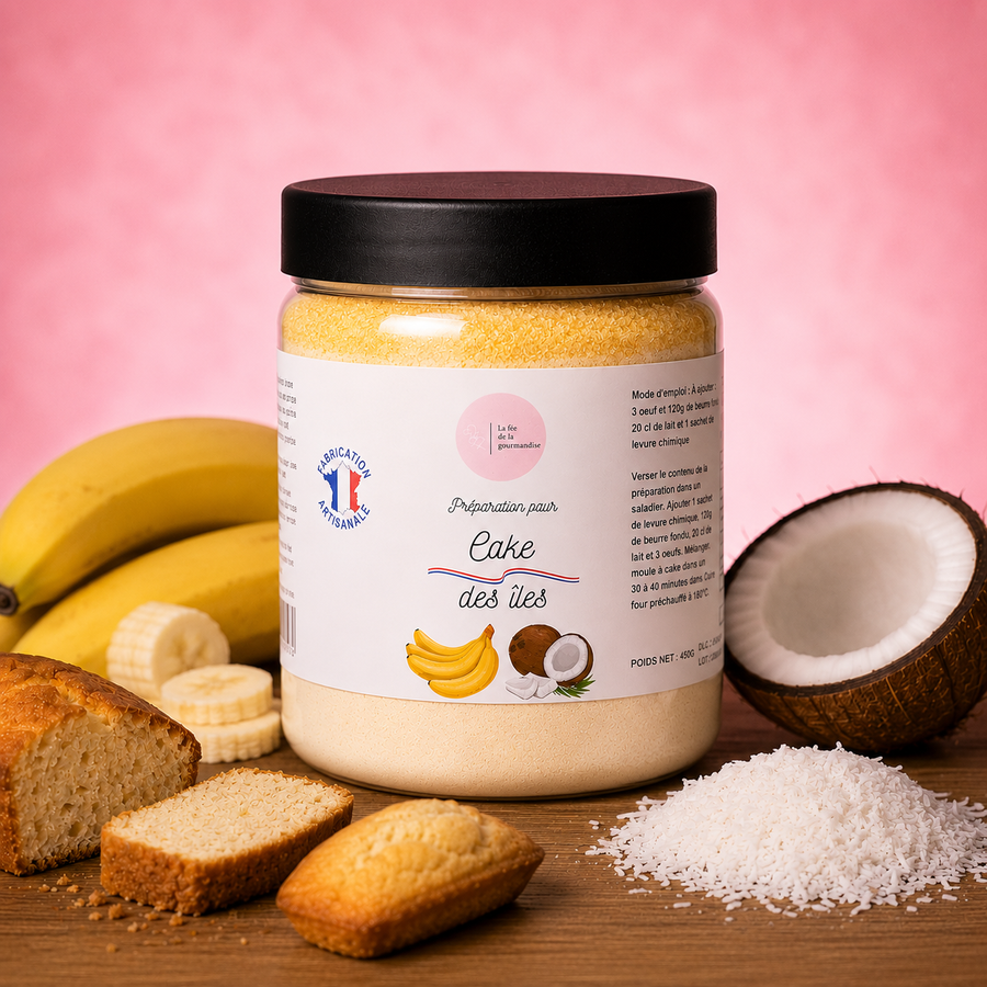 Cake banane coco en situation