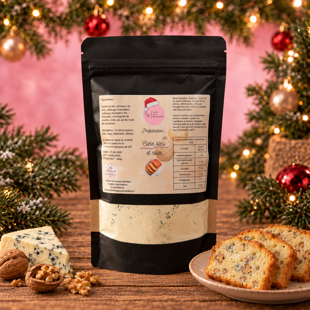 Cake Bleu & Noix 240G