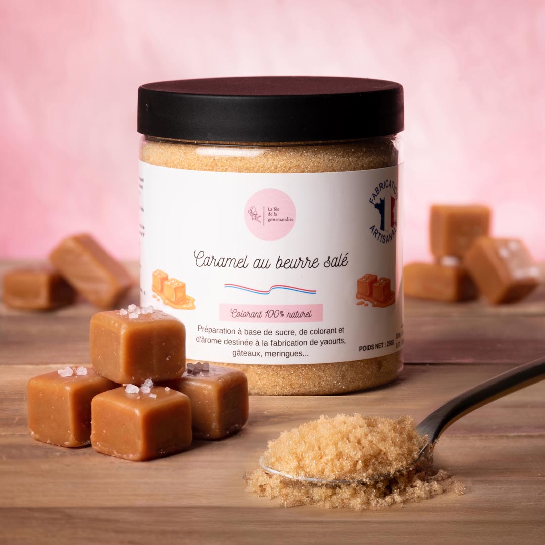 Sucre aromatisé caramel au beurre salé