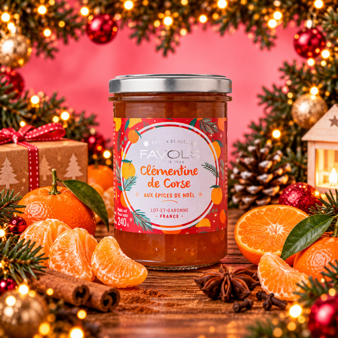 Confiture Clémentine de Corse aux épices de Noël 240G