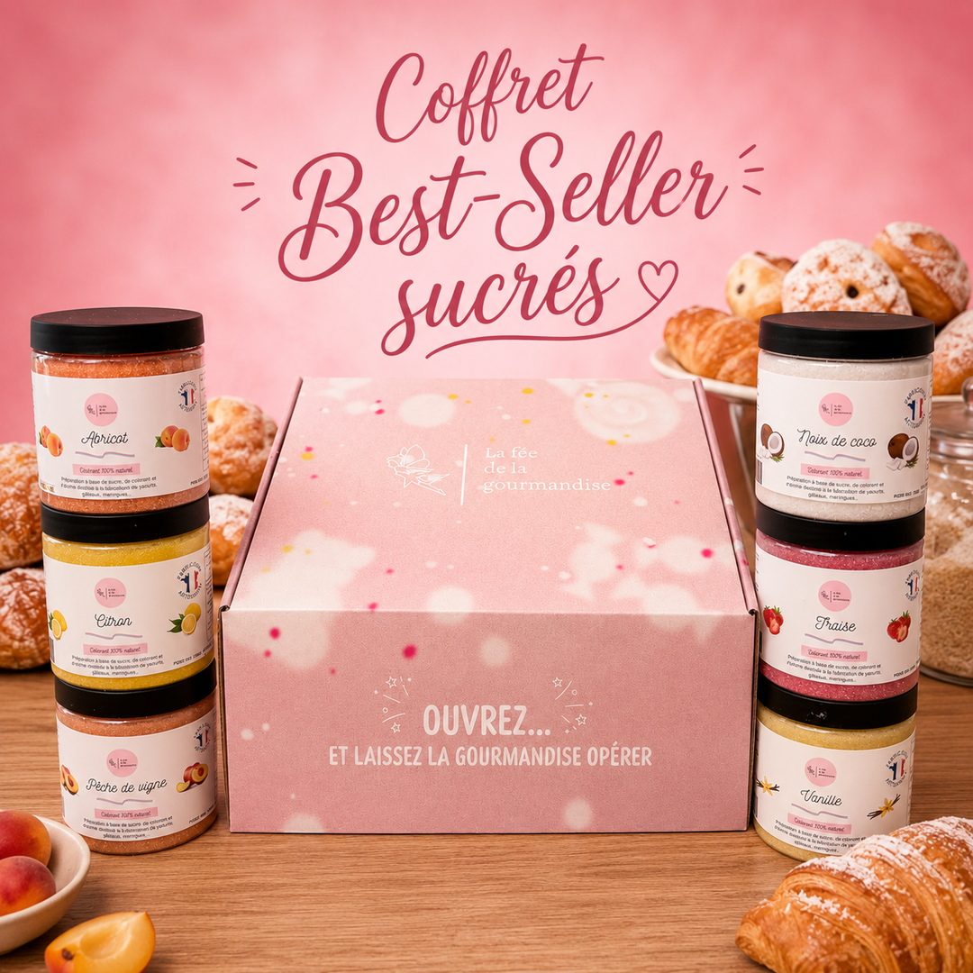 🎁 Coffret bestseller 6 pots de sucre aromatisés 250G