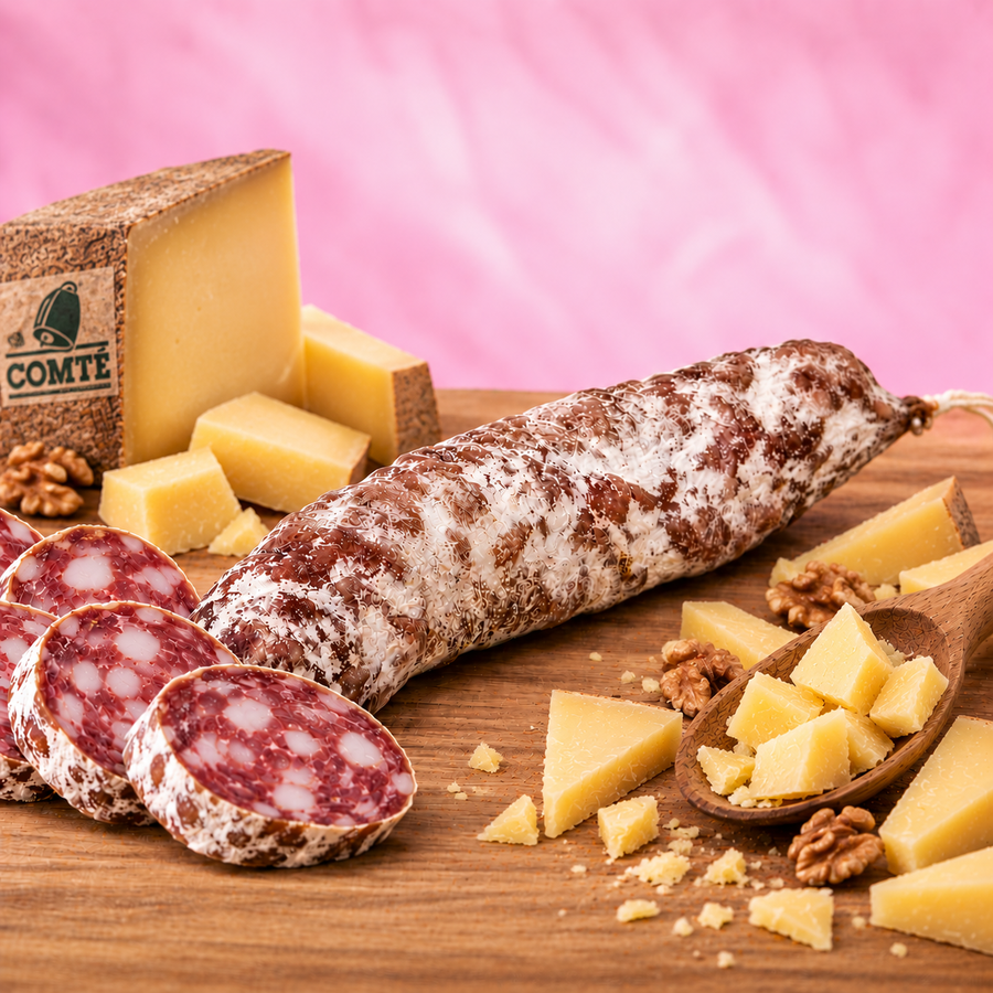 Saucisson Comté (+/- 170G) en situation