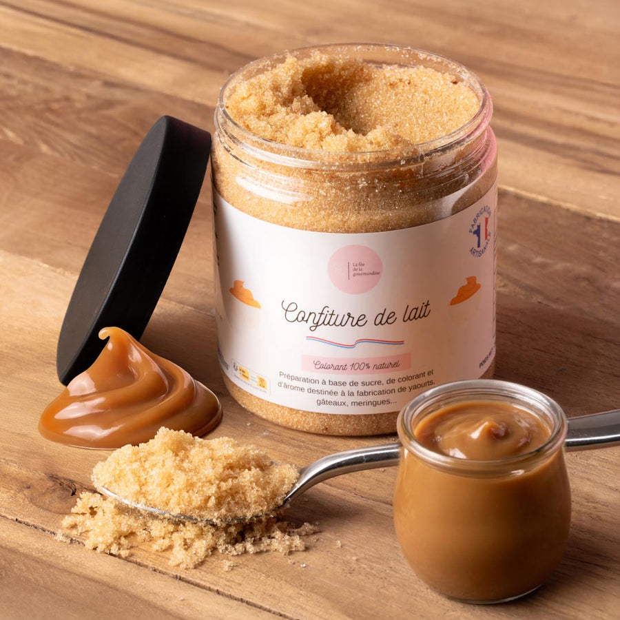 Sucre aromatisé Confiture de Lait en situation
