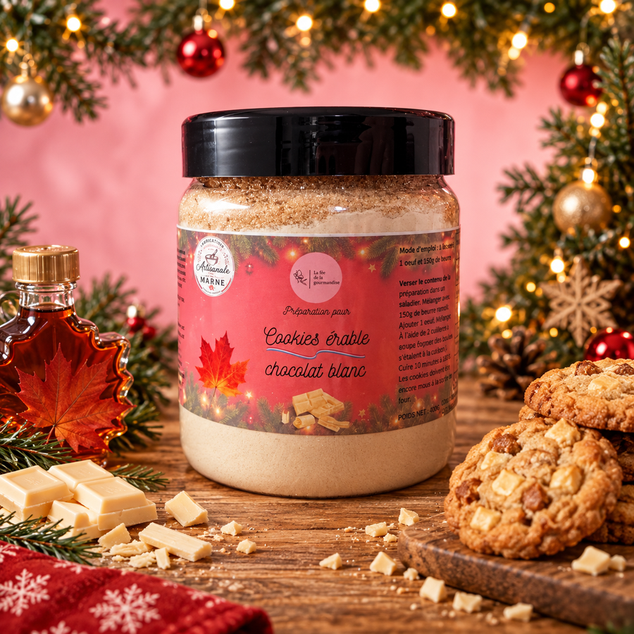 Cookies Erable & Chocolat Blanc 460G en situation