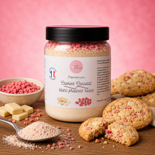 Cookies chocolat blanc Pralines roses 470G