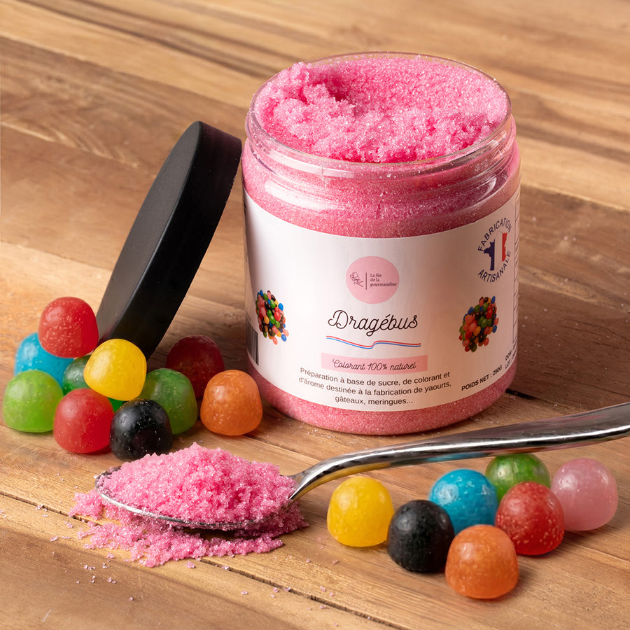 Sucre aromatisé Dragébus en situation