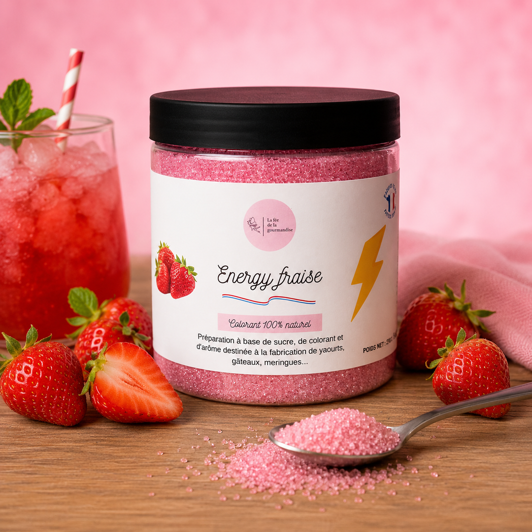 Sucre aromatisé Energy Fraise