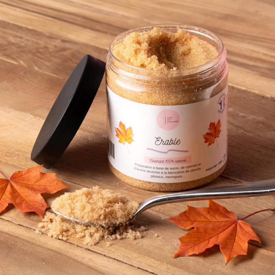 Sucre aromatisé Erable en situation