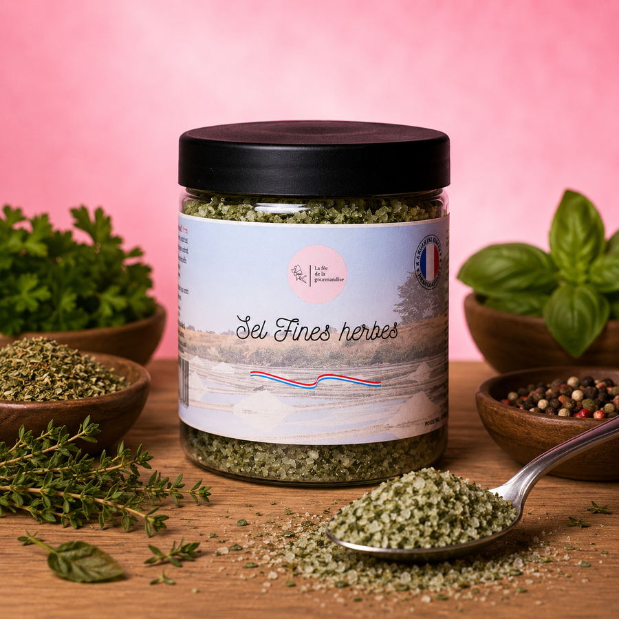 Sel aromatisés Fines herbes 250G en situation