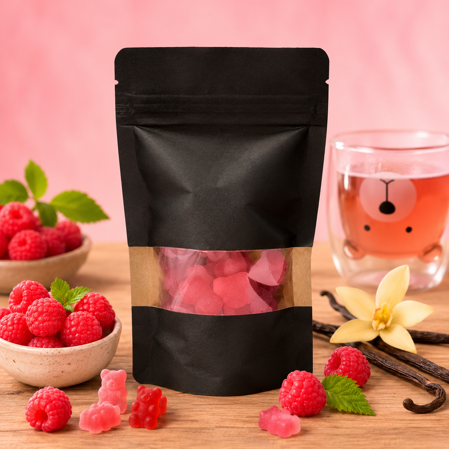 Oursons infusion Framboise Vanille en situation