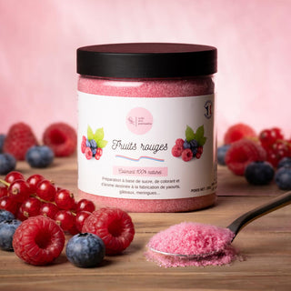 Sucre aromatisé fruits rouges