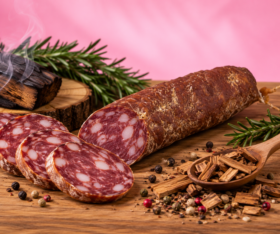 Saucisson Fumé (+/- 170G) en situation