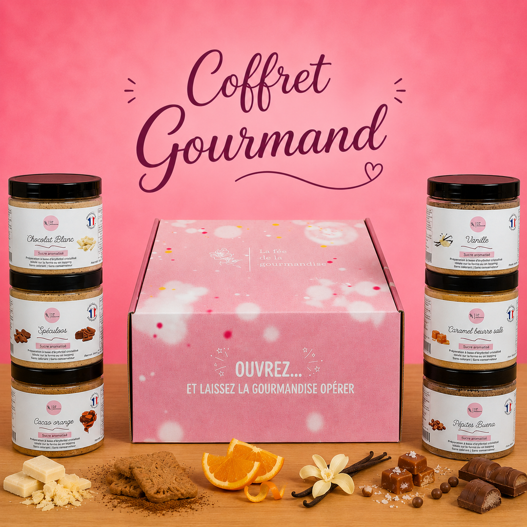 Coffret gourmand 6 pots de sucres 250G