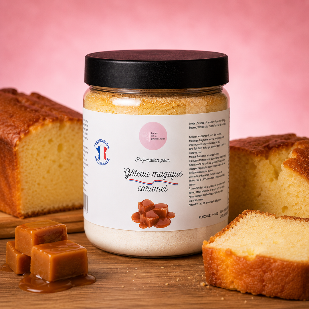 Gâteau magique caramel au beurre salé 470G