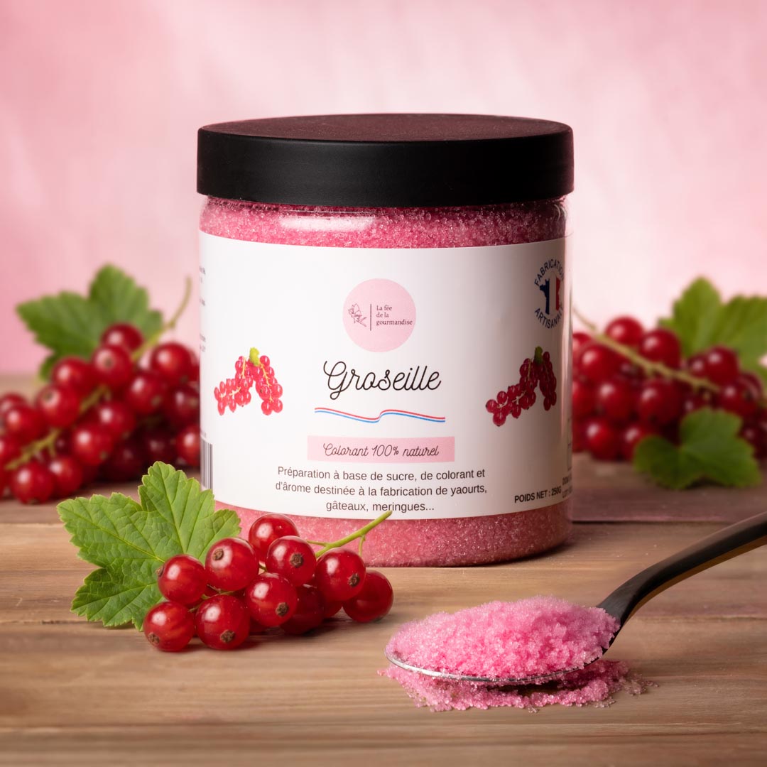 Sucre aromatisé Groseille