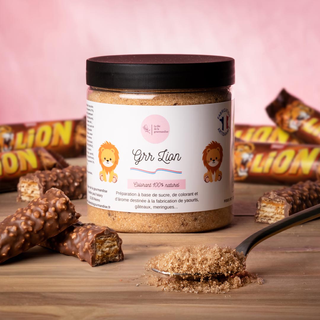Sucre Lion ( Chocolat & Caramel et brisures de Lion )