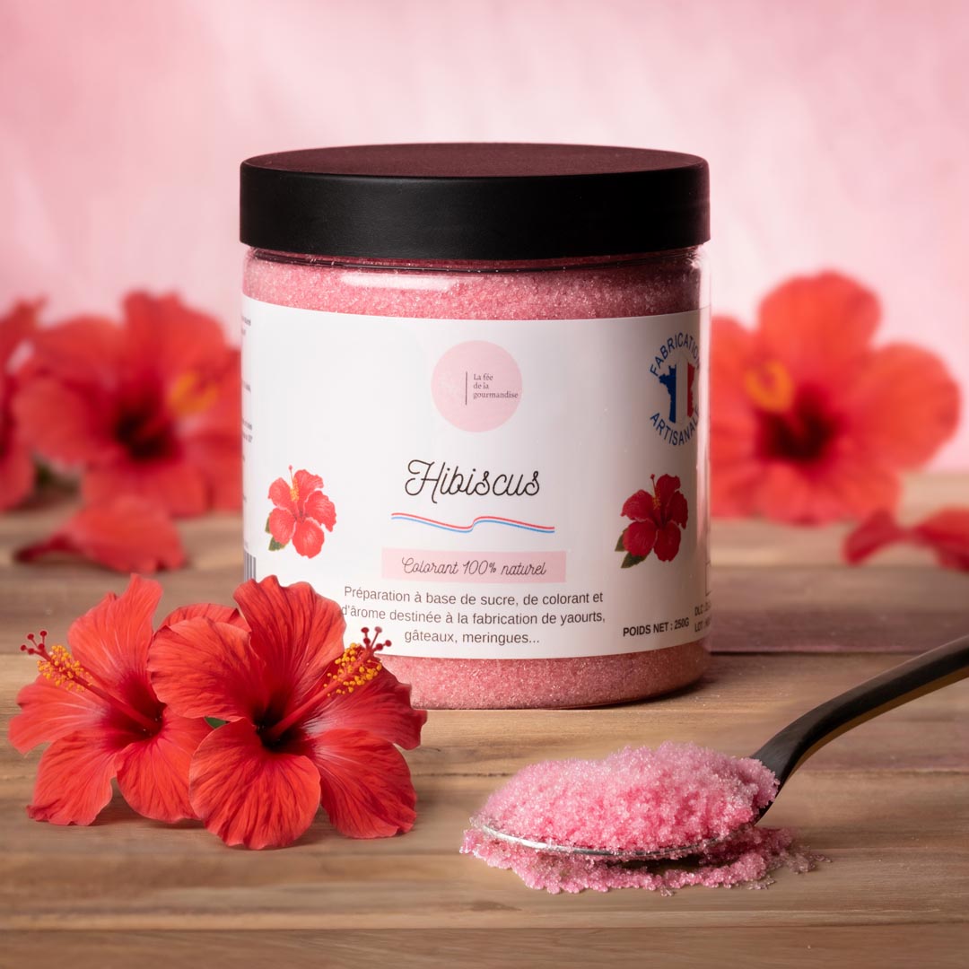 Sucre aromatisé Hibiscus