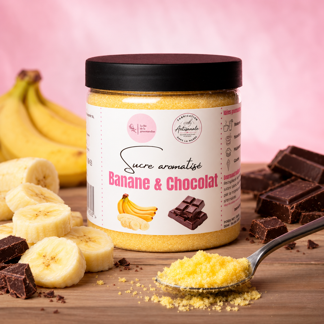 Sucre aromatisé Banane & Chocolat