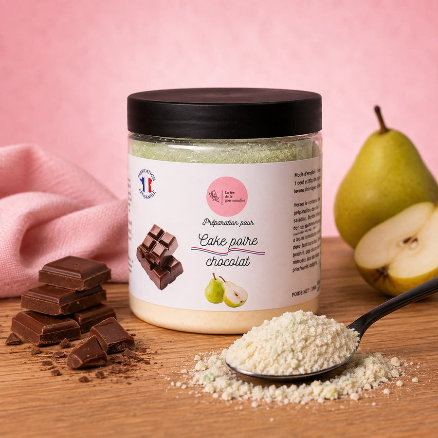 Cake poire chocolat 230G en situation