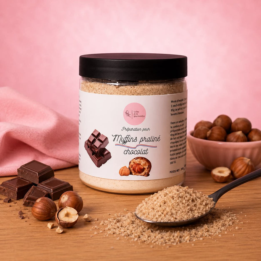 Muffins praliné chocolat 230G en situation