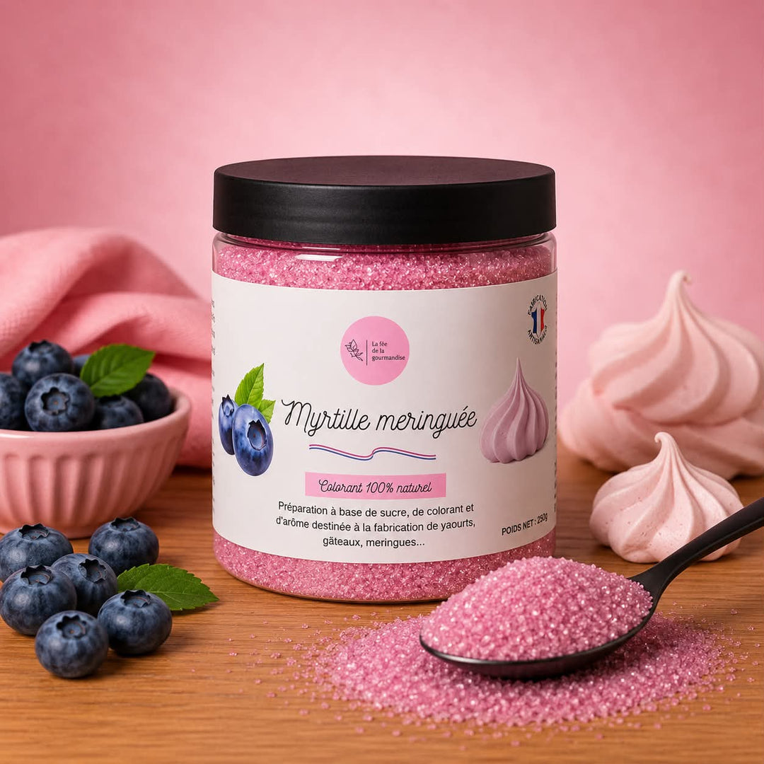 Sucre aromatisé Myrtille meringuée  250G