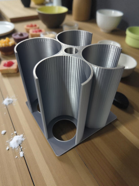 Présentoir 8 sucres Gris soie