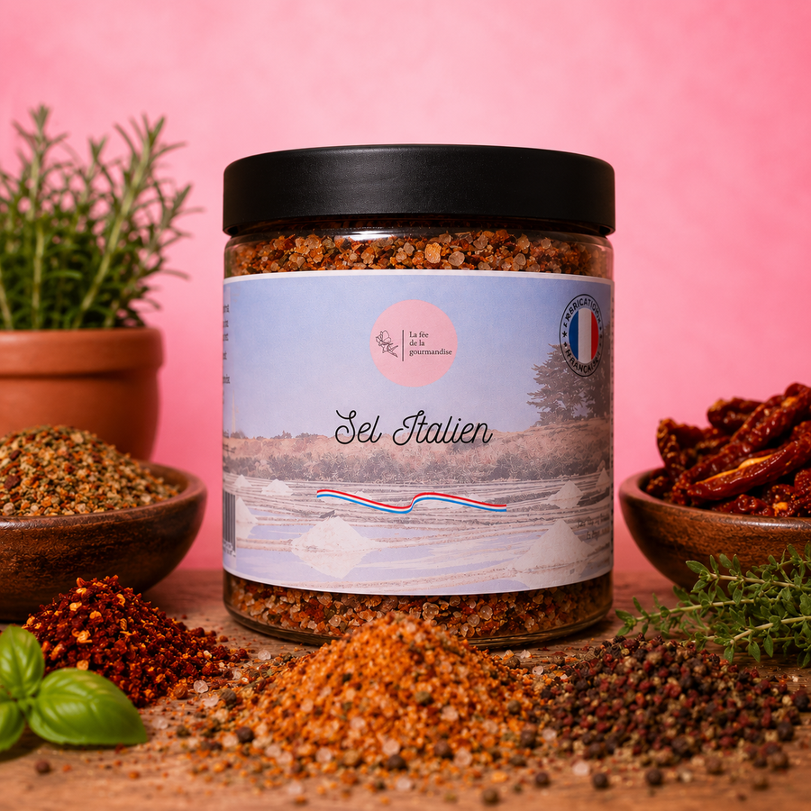 Sel aromatisés Italien 250G en situation