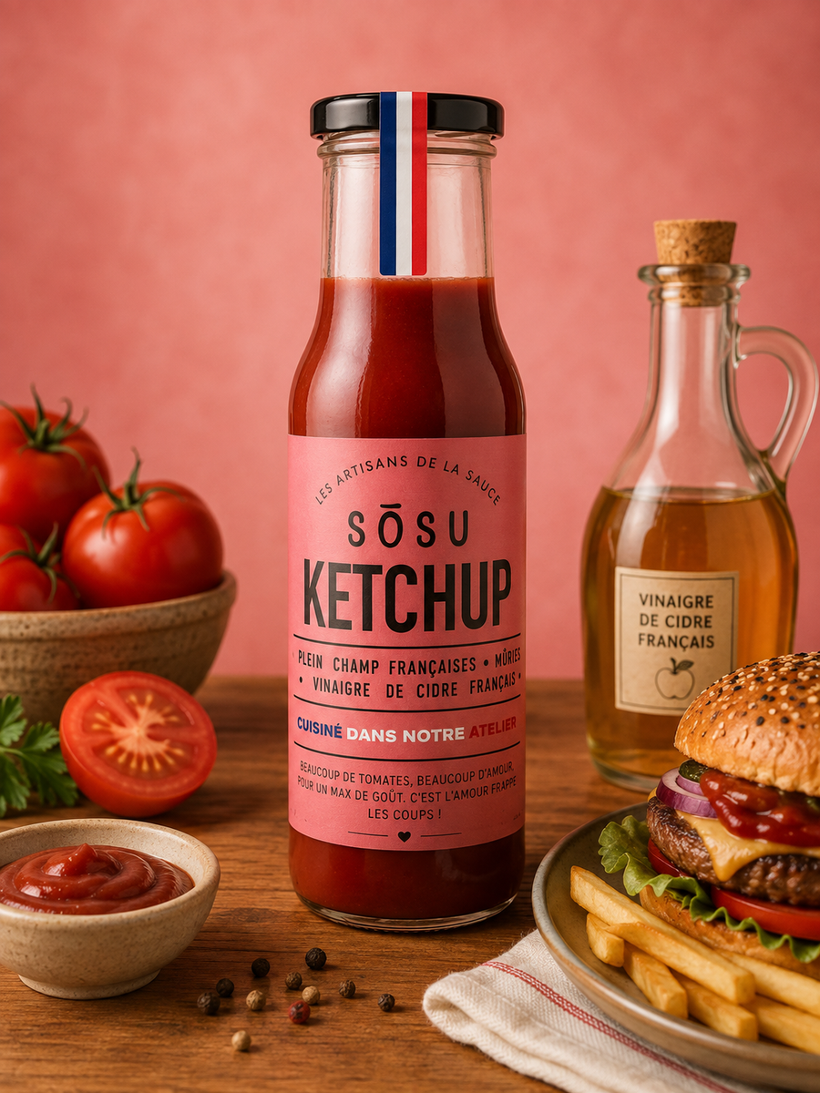 Sauce - Ketchup Artisanal 250G en situation