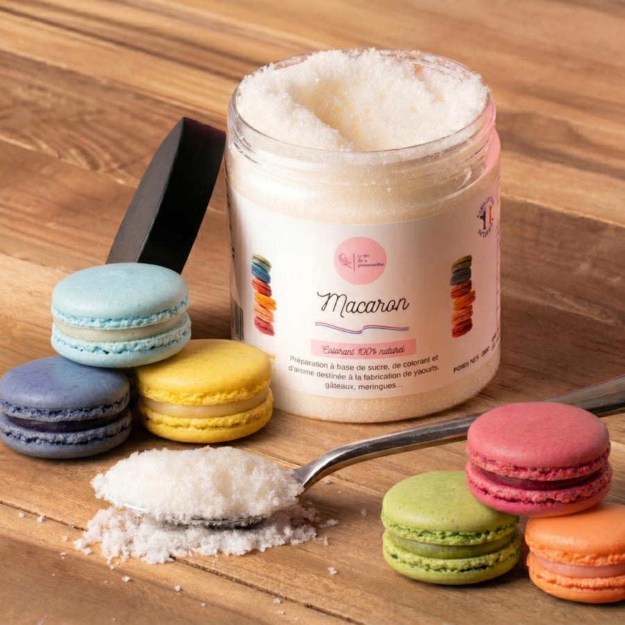 Sucre aromatisé Macaron en situation