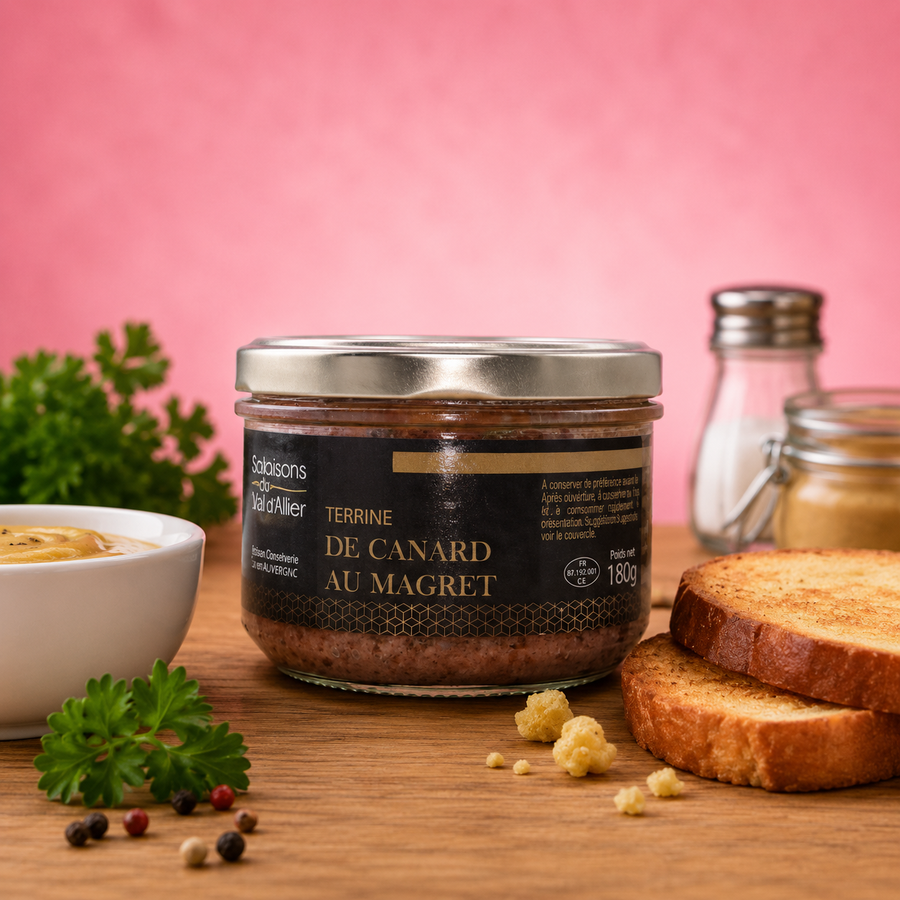 Terrine de canard au magret 180G en situation